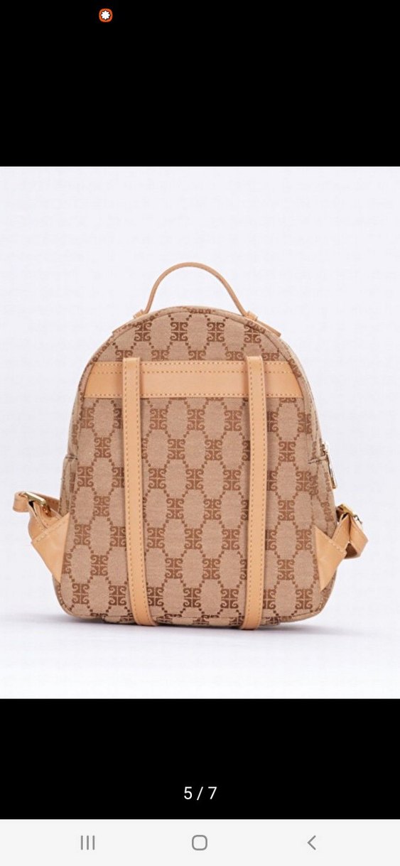 Pierre Cardin Gri Baskılı Kadın Sırt Çantası - Görsel 3