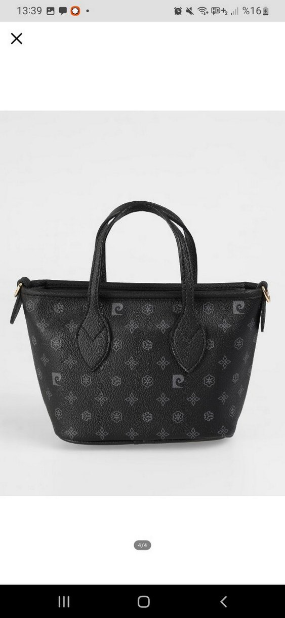 PIERRE CARDIN Klasik Siyah Deri Kadın Çanta - Görsel 2