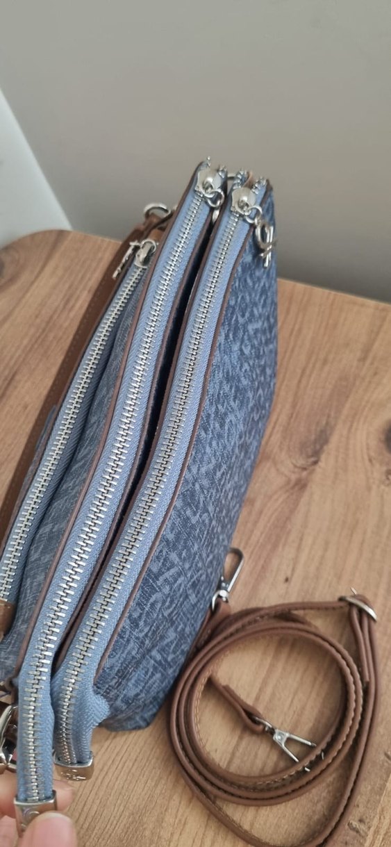 Benetton Baskılı Kot Kadın Çapraz Çanta - Görsel 3