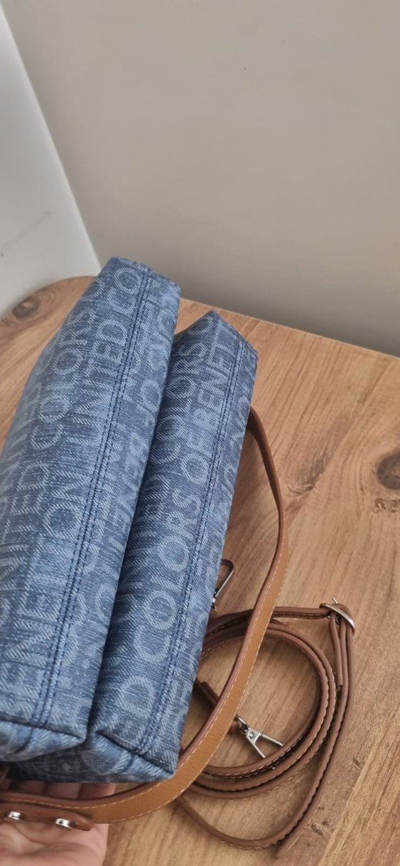 Benetton Baskılı Kot Kadın Çapraz Çanta - Görsel 4