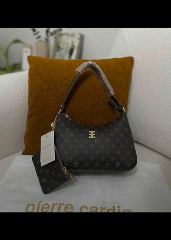 PIERRE CARDİN Kahverengi Deri Desenli Kadın Çanta - Görsel 4