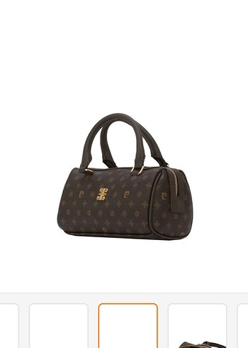 PIERRE CARDIN Kahverengi  Desenli Deri Kadın Çanta - Görsel 2