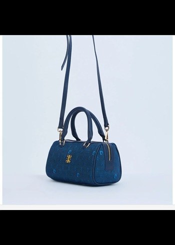 PIERRE CARDIN Mavi Denim Fermuarlı Kadın Çanta - Görsel 2