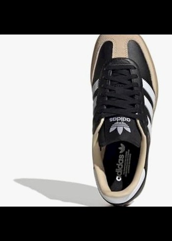 Siyah Beyaz Çizgili Adidas Samba Sneakers 38 - Görsel 2