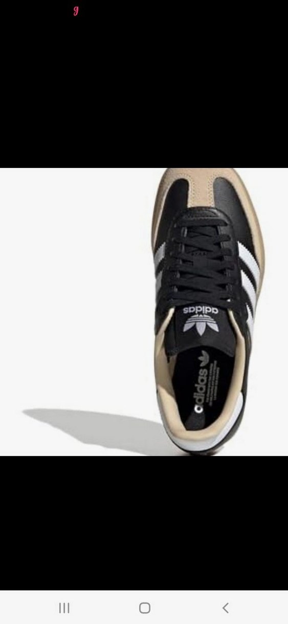 Siyah Beyaz Çizgili Adidas Samba Sneakers 38 - Görsel 2