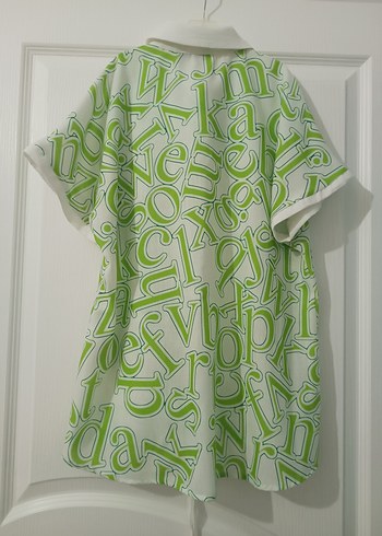 yeşil kısa kollu gömlek - Görsel 2