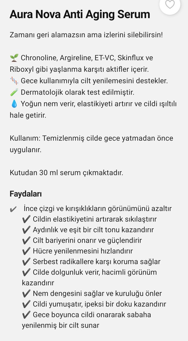 Doctorem Aura Nova Anti-Aging Serum - Görsel 2