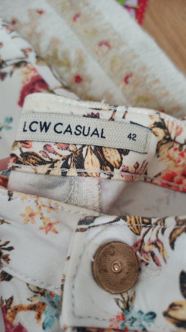 Çiçek Desenli Bohem Kadın Kumaş Pantolon - Görsel 2