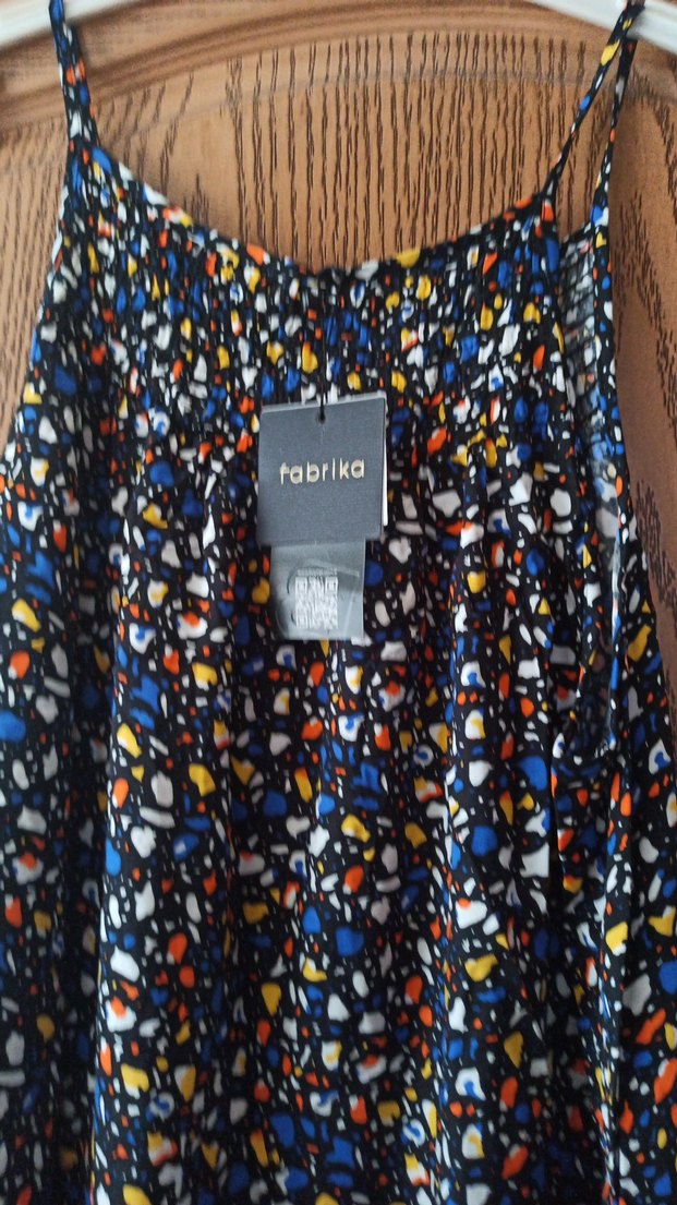 Renkli Pilili Uzun Kadın Etek - Görsel 2