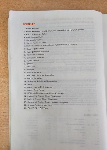 Temel Hukuk 2.fasikül Üniversite Ders Kitabı - Görsel 2