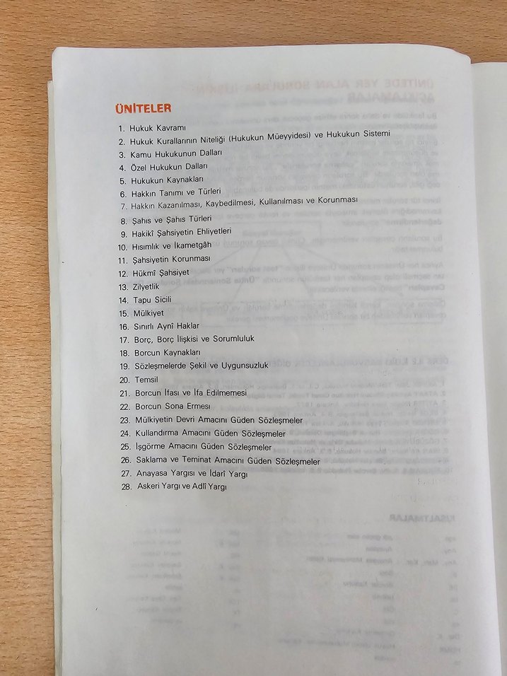 Temel Hukuk 2.fasikül Üniversite Ders Kitabı - Görsel 2