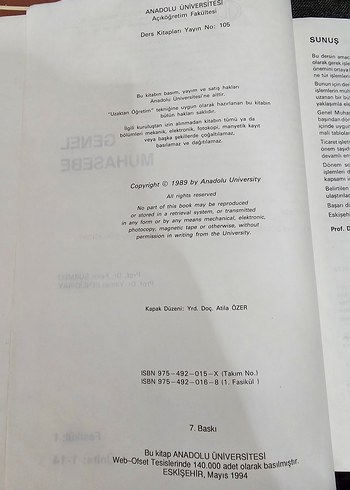 Genel Muhasebe Üniversite Ders Kitabı - Görsel 4