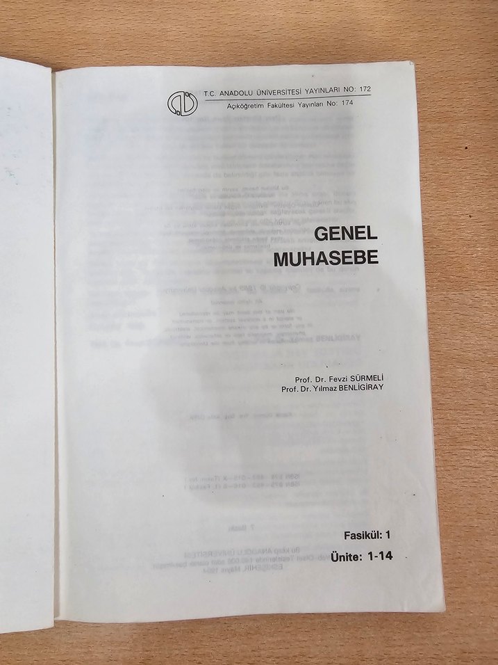 Genel Muhasebe Üniversite Ders Kitabı - Görsel 3