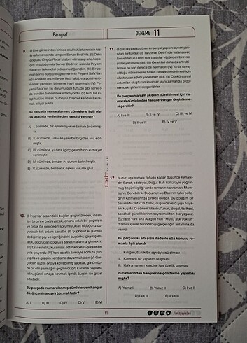  Beden Renk TYT PARAGRAF DENEMESİ