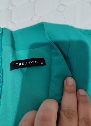 40 Beden turkuaz Renk Trendyolmilla elbise