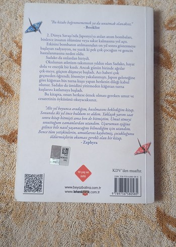 Sadako ve Kağıttan Bin Turna Kuşu - Eleanor Coerr - Görsel 2