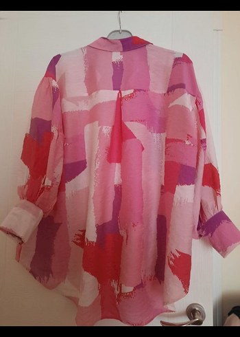 LC Waikiki Pembe Batik Desenli Uzun Kollu Gömlek