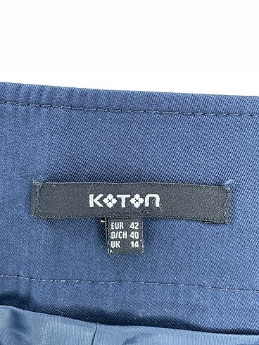 42 Beden lacivert Renk Koton Midi Etek %70 İndirimli.
