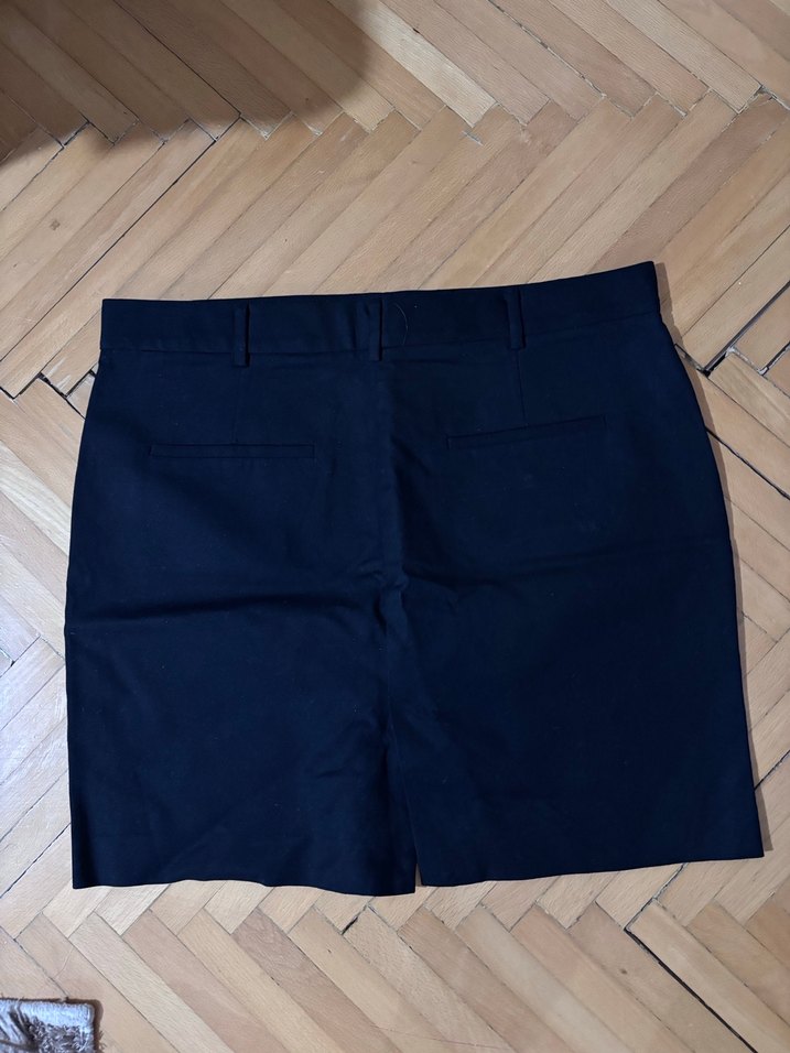 Çok koyu lacivert siyaha yakın kalem etek - Görsel 3