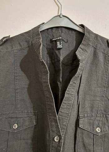 Keten mango elbise - Görsel 2