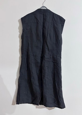 Keten mango elbise - Görsel 4