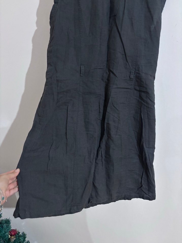 Keten mango elbise - Görsel 5