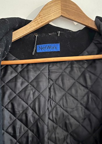 Kadın Siyah Kürklü Midi Kaban - Görsel 2