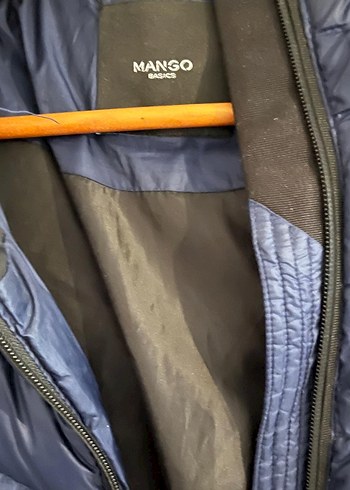 Kemerli Lacivert Kadın şişme mont - Görsel 3