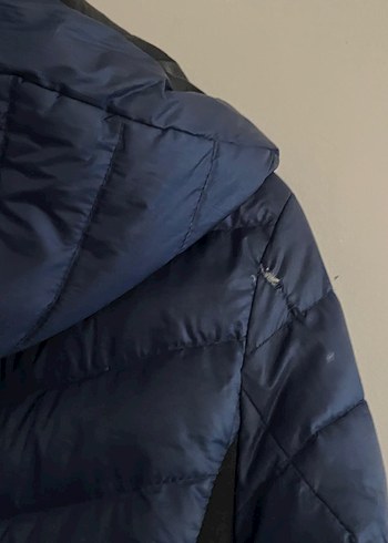 Kemerli Lacivert Kadın şişme mont - Görsel 4