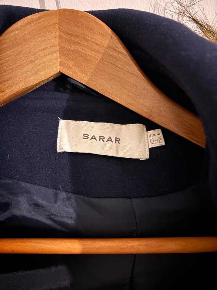 Kürk Detaylı Lacivert Kaban - Görsel 3