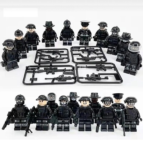 10 lu Swat asker seti Lego