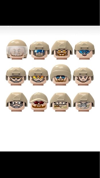  Beden 12 li Lego Swat Asker Figür