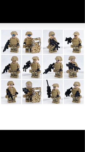  12 li Lego Swat Asker Figür