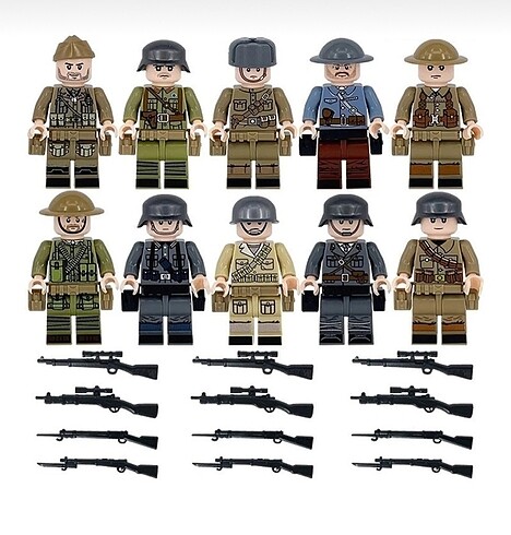 10 adet Lego uyumlu Swat asker