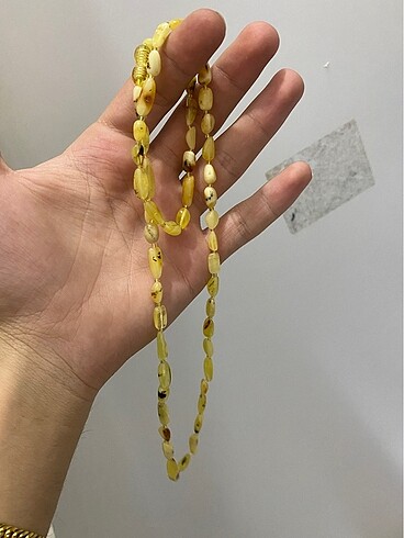 Damla kehribar kolye - Görsel 2