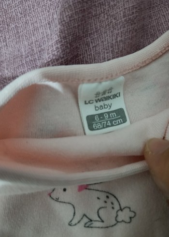 6 Ay Beden pembe Renk kız bebek zıbın