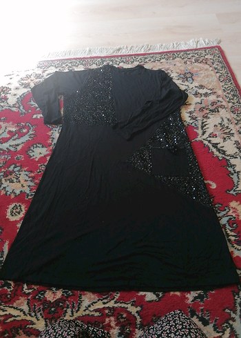 Uzun Siyah penye tunik