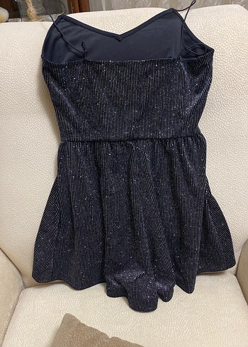 Kadın siyah Parlak Kısa Tulum - Görsel 3