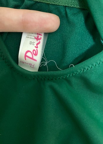 Kadın Yeşil İpli Mayo - Görsel 4