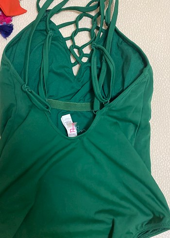 Kadın Yeşil İpli Mayo - Görsel 5