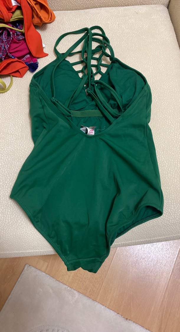 Kadın Yeşil İpli Mayo - Görsel 2