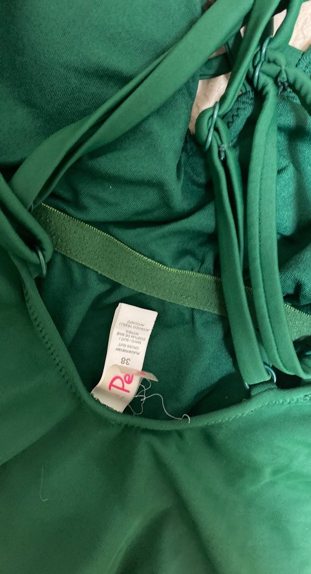 Kadın Yeşil İpli Mayo - Görsel 3