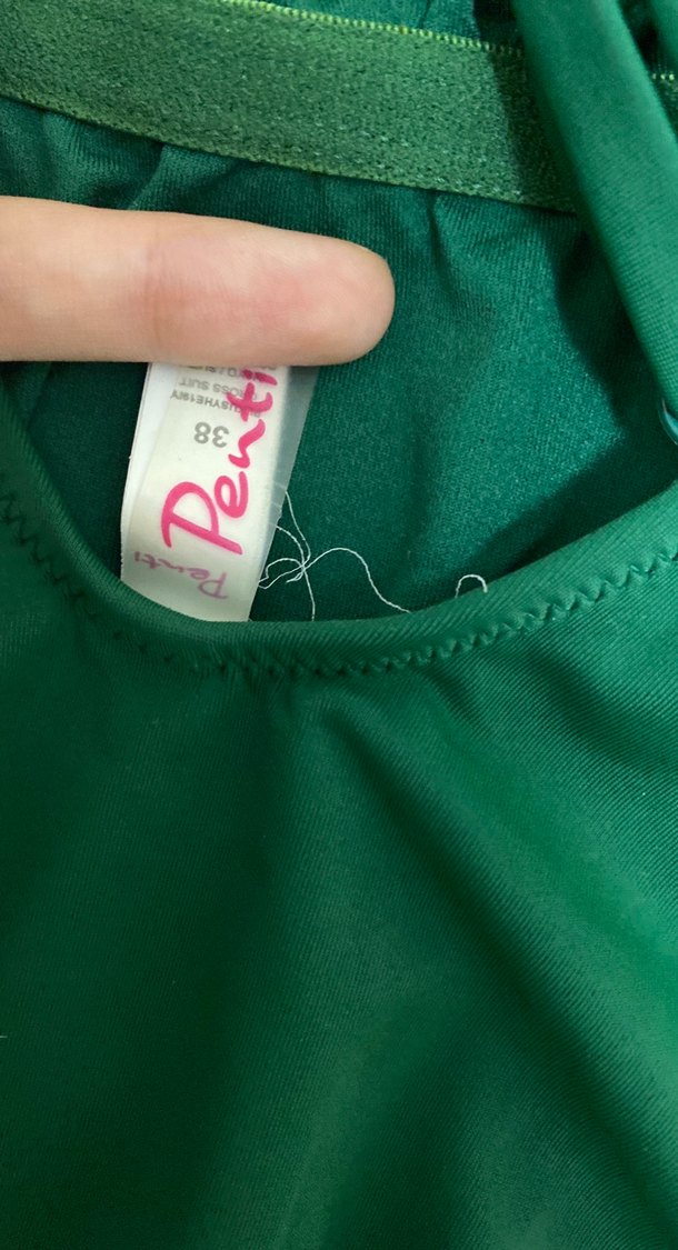 Kadın Yeşil İpli Mayo - Görsel 4