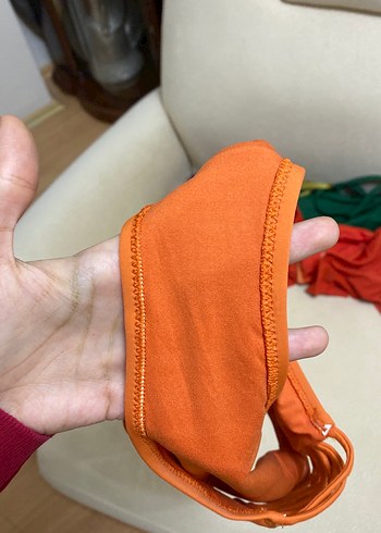 Turuncu Bant Detaylı Kadın Bikini Altı - Görsel 4