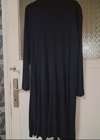 Siyah Uzun Kollu Ferace - Görsel 3