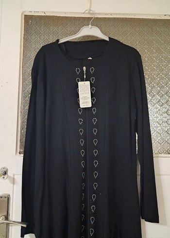 Siyah Uzun Kollu Ferace - Görsel 2