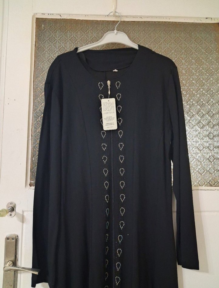 Siyah Uzun Kollu Ferace - Görsel 2