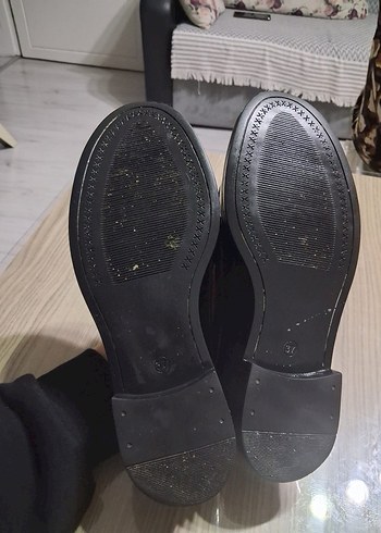 Siyah Rugan Tokalı Kadın Loafer - Görsel 5