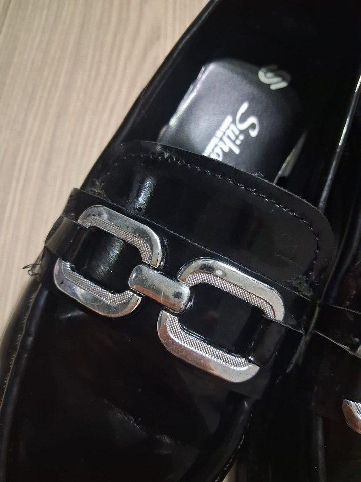 Siyah Rugan Tokalı Kadın Loafer - Görsel 3