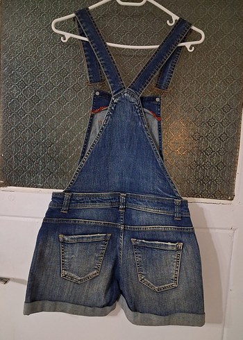 Kot Askılı Şort Tulum - Görsel 2